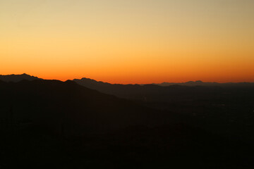 sunset in the mountains