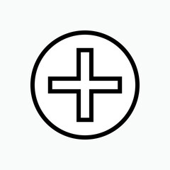 Obraz premium Add or Plus Icon - Vector. 