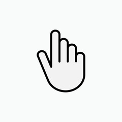 Pointer Cursor Icons. Clicking and Grab Hand Pixel Icon.     