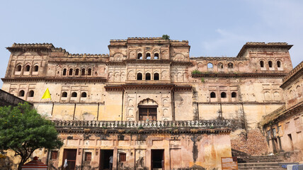 The Fore View of Fort Palace of Baldeogarh Fort, Madhya Pradesh, India.