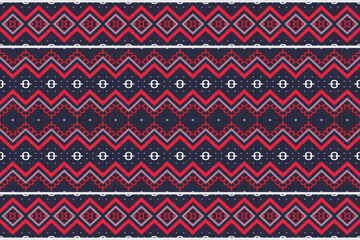 The geometric ethnic pattern design. traditional patterned carpets It is a pattern geometric shapes. Create beautiful fabric patterns. Design for print. Using in the fashion industry.