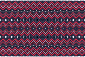 The geometric ethnic pattern design. traditional patterned carpets It is a pattern geometric shapes. Create beautiful fabric patterns. Design for print. Using in the fashion industry.