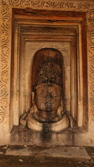 The Beautiful Carvings of Hindu Deities on the Nilkanth Temple, Temple Dedicated to Lord Shiva, Kalinjar Fort, Uttar Pradesh, India.