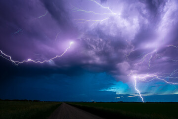 Lightning and thunderstorm