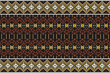 Tribal pattern vector. traditional pattern background It is a pattern geometric shapes. Create beautiful fabric patterns. Design for print. Using in the fashion industry.
