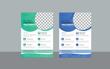 Medical flyer template 