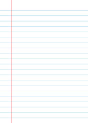 Notebook paper background. Lined notebook paper