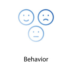 Behavior icon design stock illustration