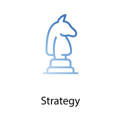 Strategy icon design stock illustration