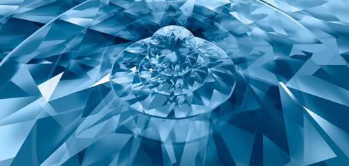 Blue diamond background