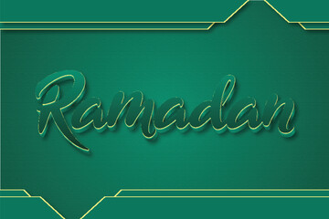 Editable text effect Ramadan Kareem text effect 3d style template