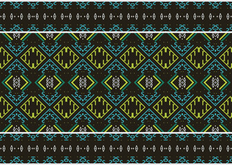 Ethnic floral tribal cross Geometric Traditional ethnic oriental design for the background. Folk embroidery, Indian, Scandinavian, Gypsy, Mexican, African rug, carpet.