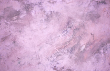 Obraz premium Background from decorative plaster with abstract patterns and stains. Fancy red and pink decoration wall texture, creative purple surface background. Finishing coating for building cladding.