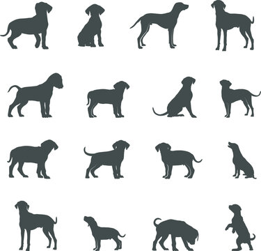 Dalmatian dog silhouettes, Dalmatian silhouette, Dalmatian dog vector, Dalmatian dog SVG