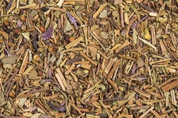 Dried basil spice background. Dry italian seasoning basil. Spices and herbs for cooking