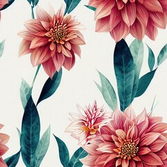 seamless pattern with flowers - 577620021