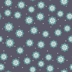 Seamless simple flowers Pattern. Flowers texture designs can be used for backgrounds, motifs, textile, wallpapers, fabrics, gift wrapping, templates. Vector