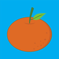 orange vector design illustration line art