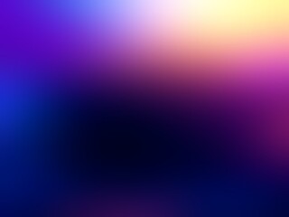 Purple iridescent blur background with glow effect. Dark blue magenta yellow gradient.