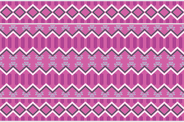 Ethnic pattern design. Traditional ethnic pattern design It is a pattern created by combining geometric shapes. Create beautiful fabric patterns. Design for print. Using in the fashion industry.