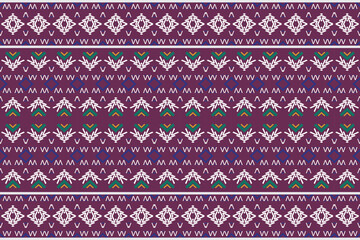 Ethnic pattern vector. traditional patterned vector It is a pattern geometric shapes. Create beautiful fabric patterns. Design for print. Using in the fashion industry.