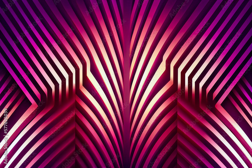 Poster abstract background consisting of geometric pattern. gradient color from violet to red. wide angle f