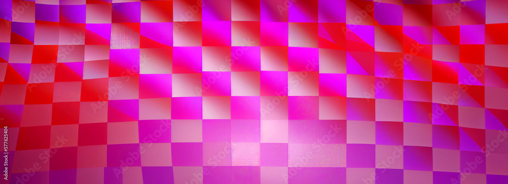 Poster abstract background consisting of geometric pattern. gradient color from violet to red. wide angle f