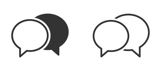 Chat vector icons set