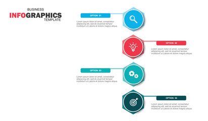 infographic design template vector illustration with icons and 4 options or steps.can be used for presentation process,layout,banner,data graph,presentation	