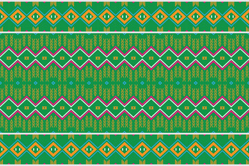 Simple ethnic design in the Philippines. Geometric ethnic pattern traditional Design It is a pattern geometric shapes. Create beautiful fabric patterns. Design Using in the fashion industry.