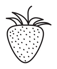 Strawberry icon illustration design art