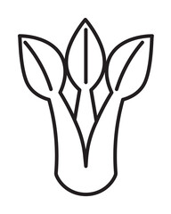 Spinach leaves icon illustration design art