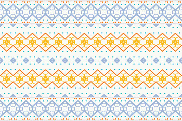 Simple ethnic design drawing. traditional patterned Native American art It is a pattern geometric shapes. Create beautiful fabric patterns. Design for print. Using in the fashion industry.