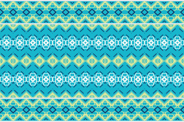 Simple ethnic design drawing. traditional patterned carpets It is a pattern geometric shapes. Create beautiful fabric patterns. Design for print. Using in the fashion industry.