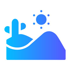 desert gradient icon