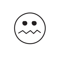 Emoji face icon set and Hand drawn sketch style. Doodle  Emoji with different emotion mood, angry, evil,  happy, sad, smile face. Hand drawn trendy Vector