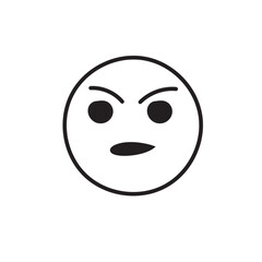 Emoji face icon set and Hand drawn sketch style. Doodle  Emoji with different emotion mood, angry, evil,  happy, sad, smile face. Hand drawn trendy Vector