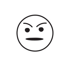 Fototapeta premium Emoji face icon set and Hand drawn sketch style. Doodle Emoji with different emotion mood, angry, evil, happy, sad, smile face. Hand drawn trendy Vector