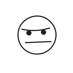 Emoji face icon set and Hand drawn sketch style. Doodle  Emoji with different emotion mood, angry, evil,  happy, sad, smile face. Hand drawn trendy Vector