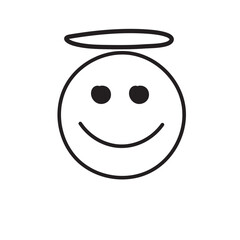 Emoji face icon set and Hand drawn sketch style. Doodle  Emoji with different emotion mood, angry, evil,  happy, sad, smile face. Hand drawn trendy Vector