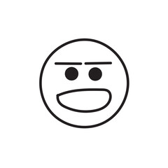 Emoji face icon set and Hand drawn sketch style. Doodle  Emoji with different emotion mood, angry, evil,  happy, sad, smile face. Hand drawn trendy Vector