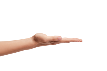 woman's hand holding something