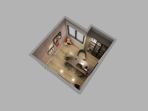 planos de casa vista cenital 