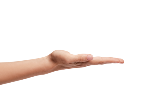 woman's hand holding something