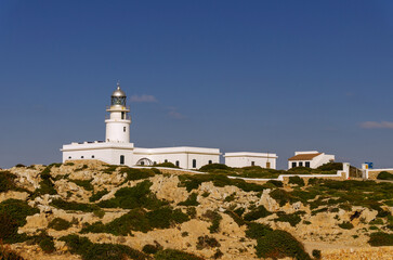Fototapeta na wymiar Faro de Cavalleria, Menorca 