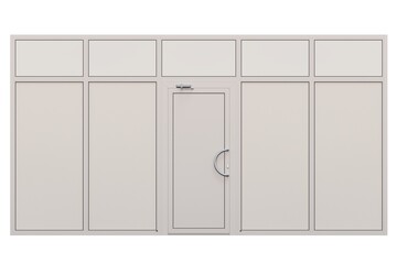 interior doors isolated on white background, interior furniture, 3D illustration, cg render
