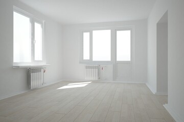 Modern interior design. 3D illustration