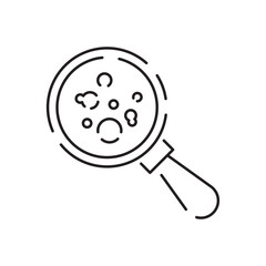 Chemistry and laboratory related line icon. Science and scientific equipment linear icon. Lab and experiment outline vector sign biology. Test instruments