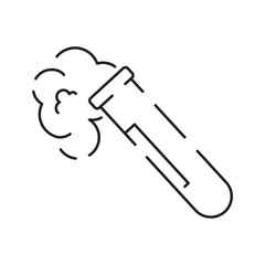 Chemical line icon, laboratory glass sign, vector graphics. Science and scientific equipment and biology Test instruments