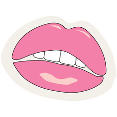 Sticker Retro Style Shapes